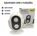 Sensor 3 Em 1 Presença Alarme E Anunciador Bem Vindo Premium