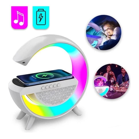 Luminária Led Smart Bluetooth Caixa De Som Inteligente