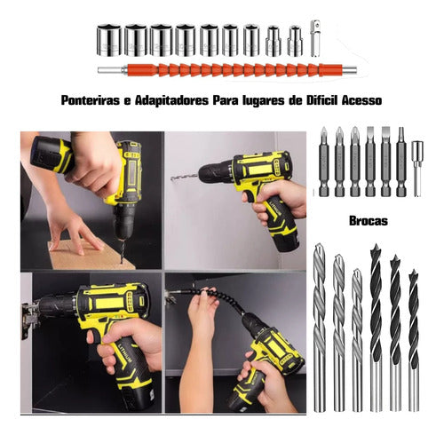 Parafusadeira Furadeira Portátil Ultra B-tek™ - [DESCONTO DE PÁSCOA]