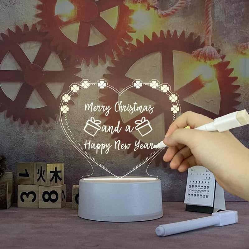 Luminária Criativa de Mesa para Anotações - My Store