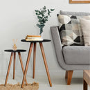 Kit com 2 Mesas Laterais Redondas - Canto de Sofá