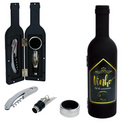Kit Abridor Saca Rolhas Tampa Dosador Vinho Luxo em Forma de