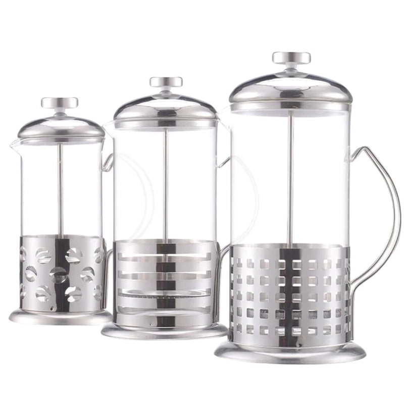 Cafeteira Francesa de Vidro e Inox Prensa Império 600 ml